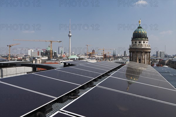 Photovoltaic system with thin-film modules on the roof of the department store Galeries Lafayette