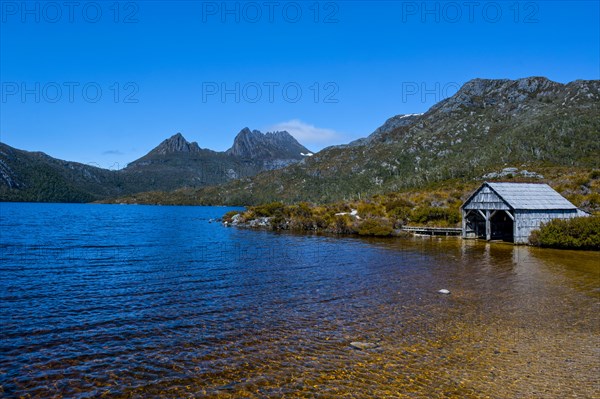 Old boat house at Dove Lake