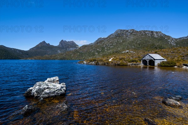 Old boat house at Dove Lake