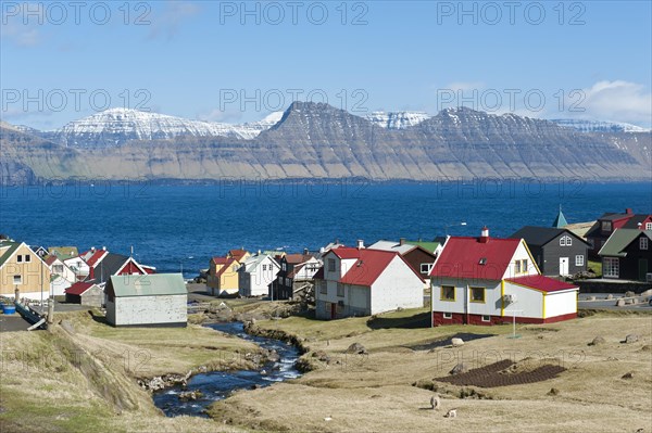 Colorful houses by the sea