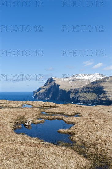 View of the sea and cliffs