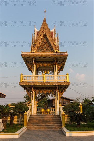 Belfry in front of Wat Baan Rai in front of