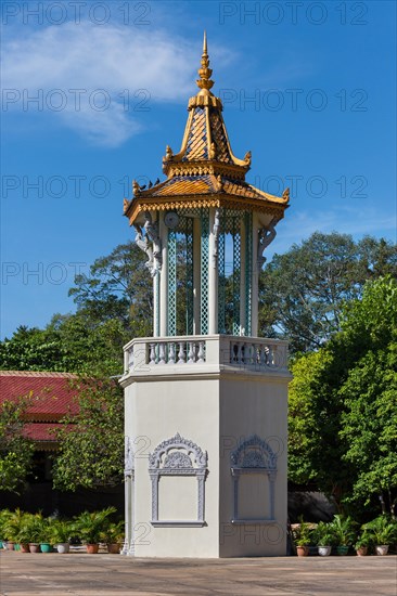 Bell tower next to the Silver Pagoda