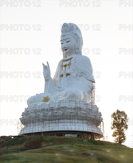 Huge Guan Yin or Kuan Yin statue at the Wat Huay Pla Kang temple