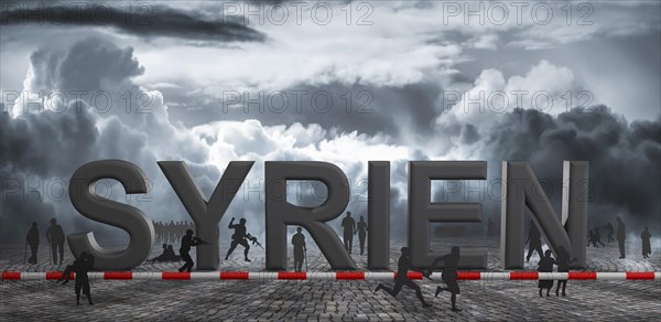 Letters spelling Syrien