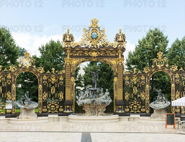 Amphitrite fountain on Place Stanislas square