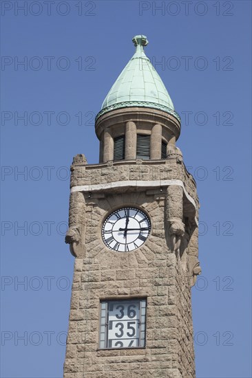 Tower of the St. Pauli Landungsbrucken jetties