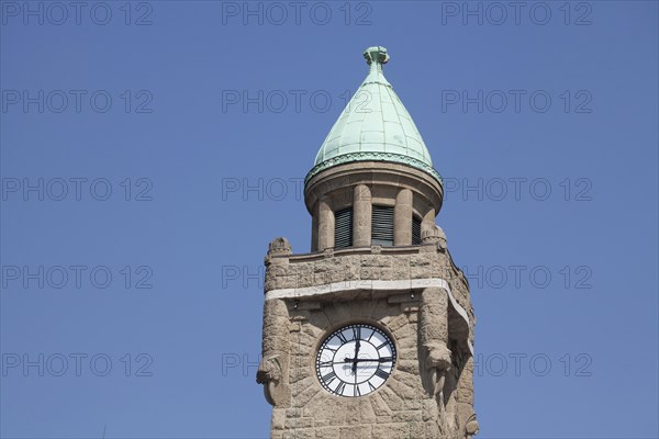 Tower of the St. Pauli Landungsbrucken jetties