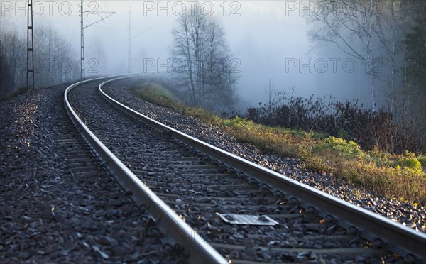 Tracks in the morning light in Edane