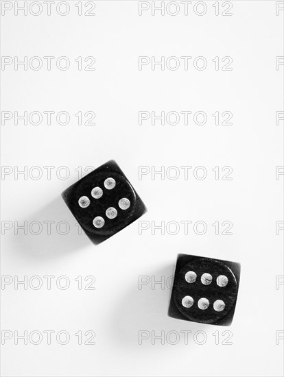 Two black dice