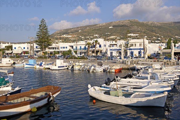 Boats in the harbour of Parikia