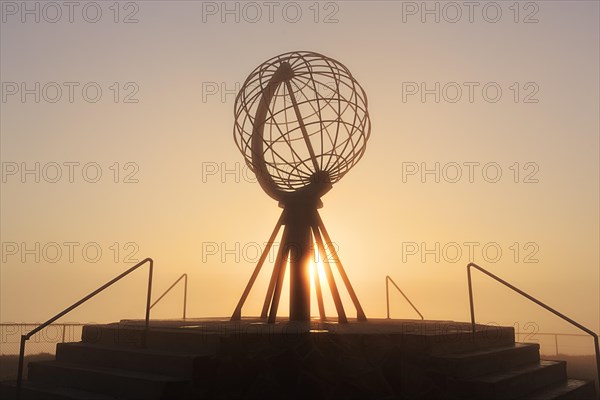 Globe on the North Cape platform Nordkapplataet