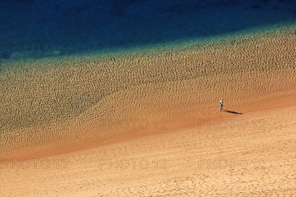 A single person on the beach