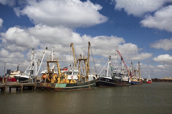 Fishing boats in the port of Romo