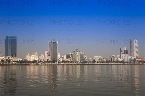 View over the Han River on downtown Da Nang