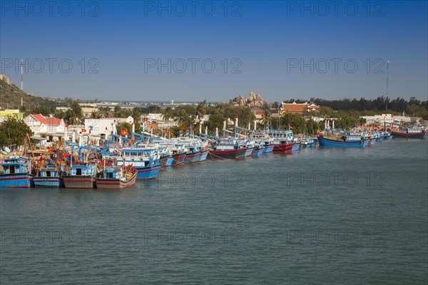 Fishing boats in the harbor of Phan Rang