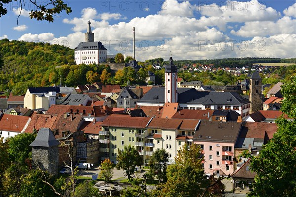 Osterburg castle and historic centre of Weida