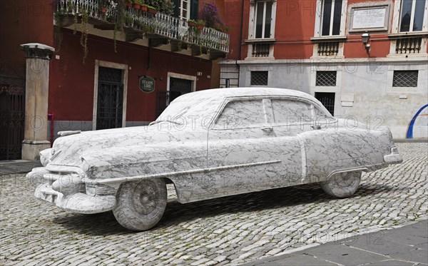 Cadillac marble sculpture