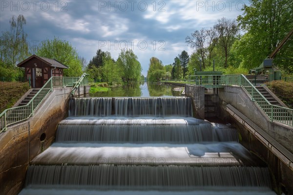 Overflow weir at the Dahme in Markisch Buchholz