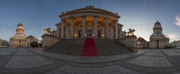 Gendarmenmarkt square with the German Cathedral and the French Cathedral