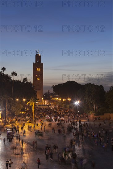 Koutoubia Mosque at dusk