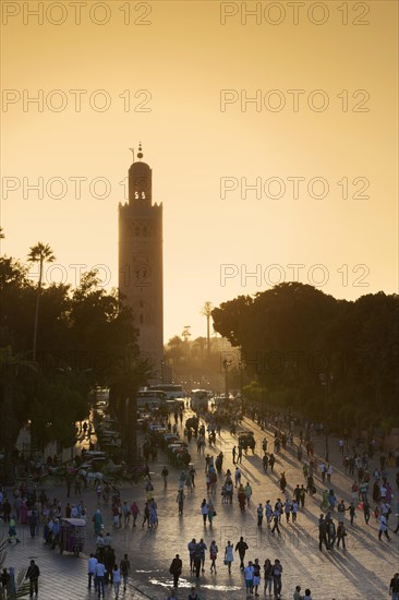 Koutoubia Mosque at sunset