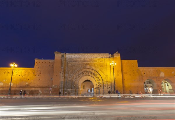Bab Agnaou or Bab Er Robb at night
