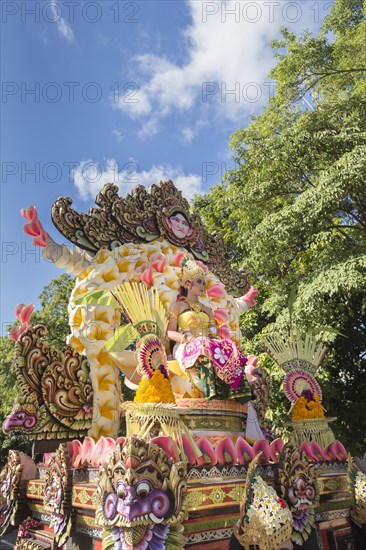 Balinese artists performing at the opening parade of the 2015 Bali Arts Festival