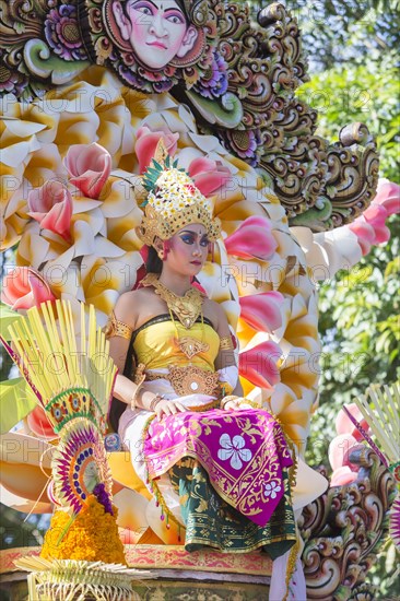 Balinese artist performing at the opening parade of the 2015 Bali Arts Festival