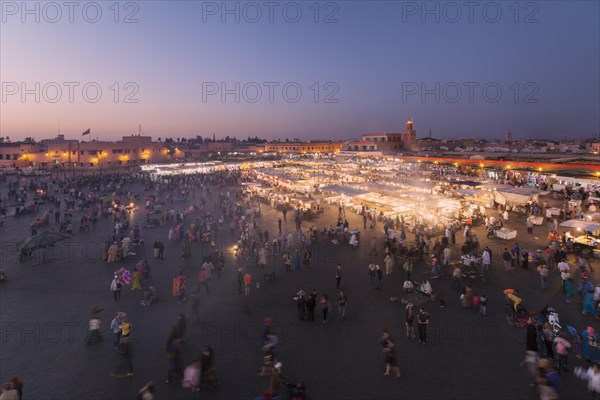 Djemaa el Fnaa square at dusk
