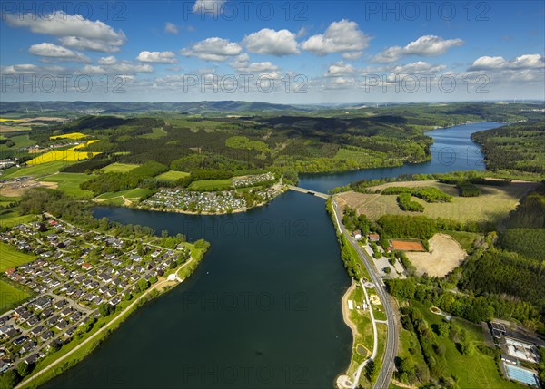 Forebay of dam Sorpe