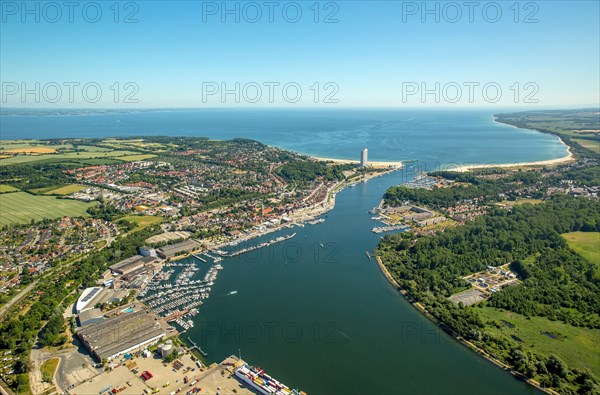 Mouth of the Trave and Hotel Maritim