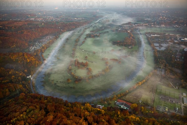 Fog at the river Ruhr