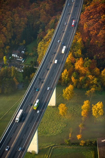 Ruhr viaduct with traffic