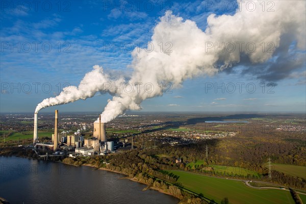 Kraftwerk Voerde coal power plant on the Rhine