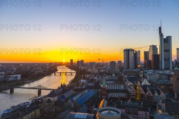 Sunset over the skyline