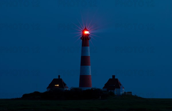 Westerhever Lighthouse at night