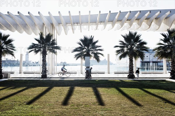 Promenade at the port