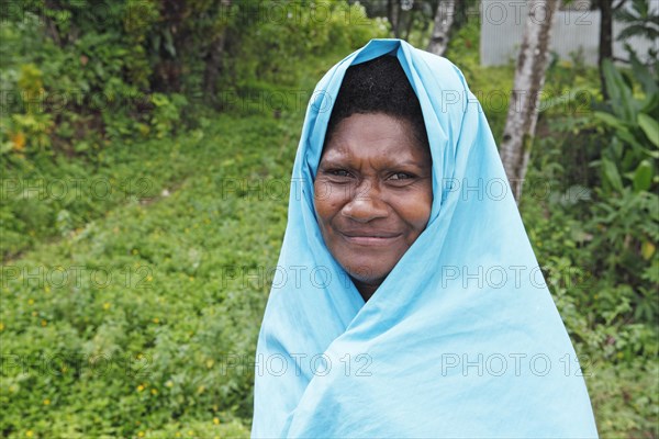 Woman with a headscarf