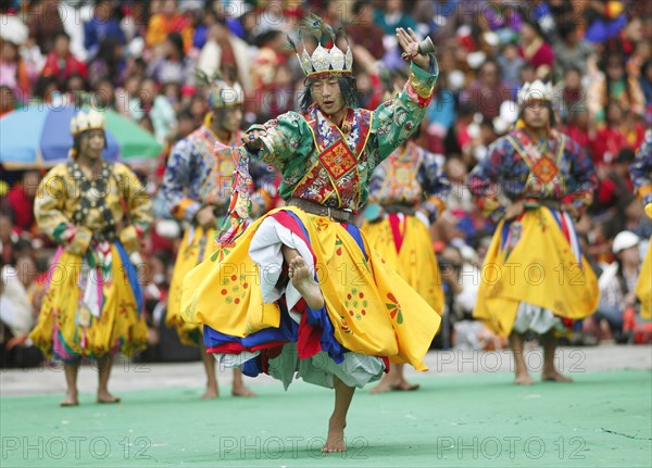 Dancers at the Tashichho Dzong monastery festival
