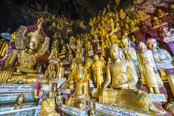 Golden Buddha statues