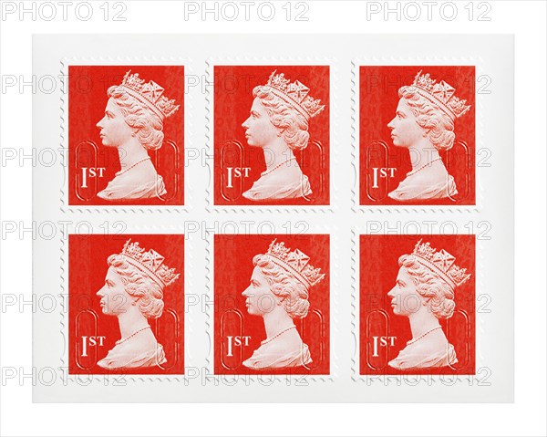 First class postage stamps