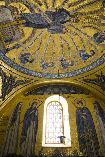 Golden mosaics in the chapel