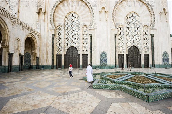 Courtyard of the Hassan II Mosque