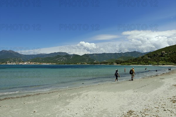 Beach and bay of Saint Florent