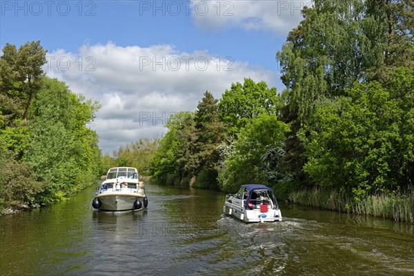 Houseboats in the Mirow canal