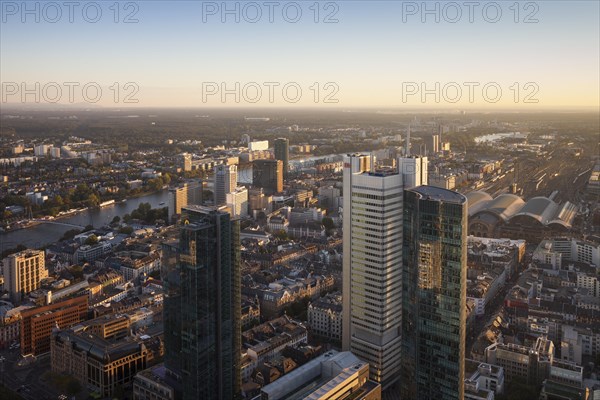 Cityscape with Gallileo and Silberturm skyscrapers