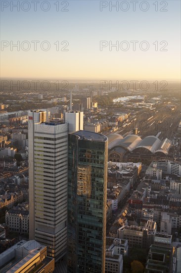 Cityscape with Silberturm skyscraper