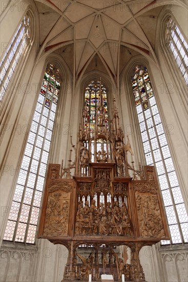 Chancel with Holy Blood Altar by Tilman Riemenschneider