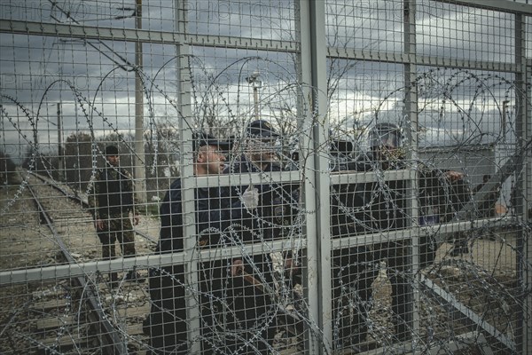 Idomeni refugee camp on the Greek Macedonia border